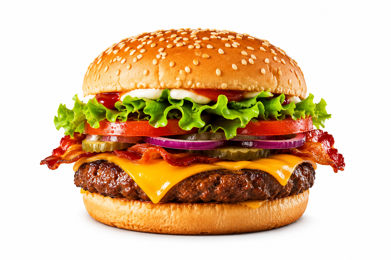 Burger Bò Phô Mai Đặc Biệt (Cheese Beef Burger)